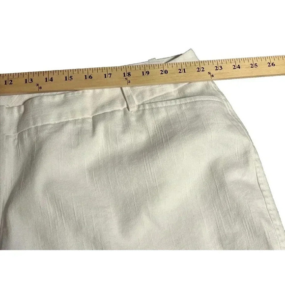 Worthington Pants Womens 24W Modern Fit Pants White Flat Front Straight Leg - Picture 7 of 13